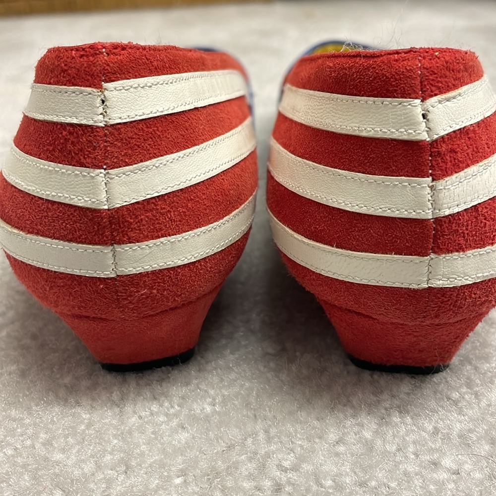 Vintage RARE Zalo women’s leather American flag pumps - Picture 4 of 8